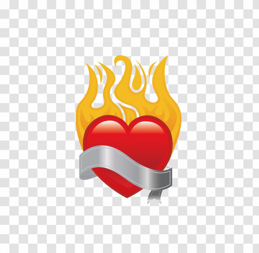 Love Heart Clip Art - Vinegar Valentines - Fiery Transparent PNG