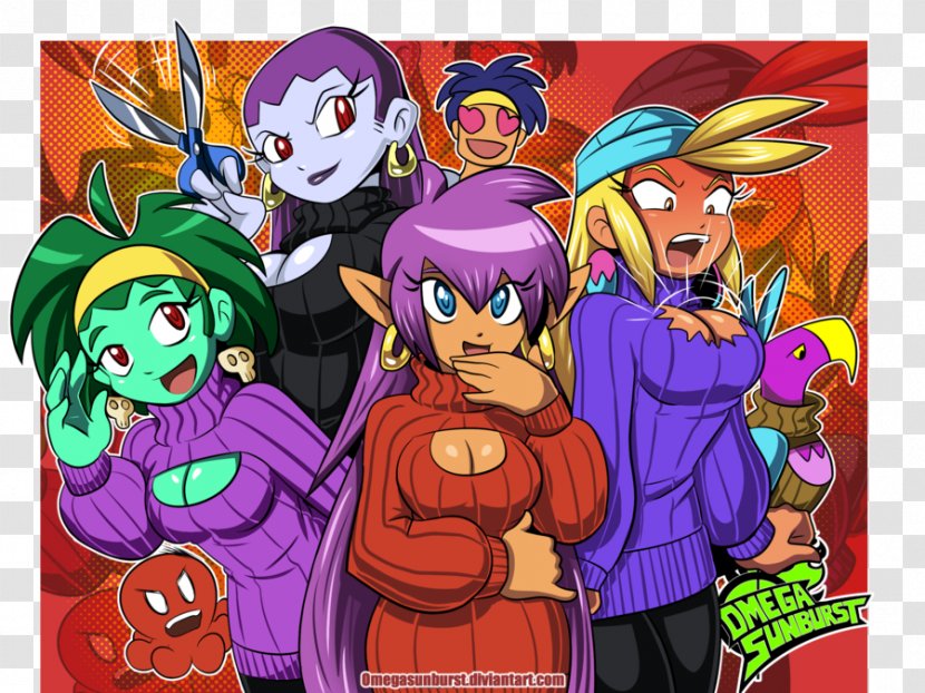 Shantae And The Pirate's Curse Shantae: Half-Genie Hero Risky's Revenge Game Digital Art - Flower Transparent PNG
