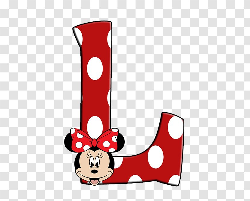 Minnie Mouse Alphabet Letter Transparent PNG