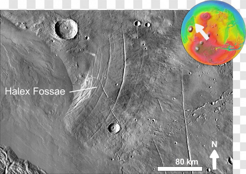 THEMIS Labeatis Fossae Mars Exploration Rover - Fossa - Themis Transparent PNG