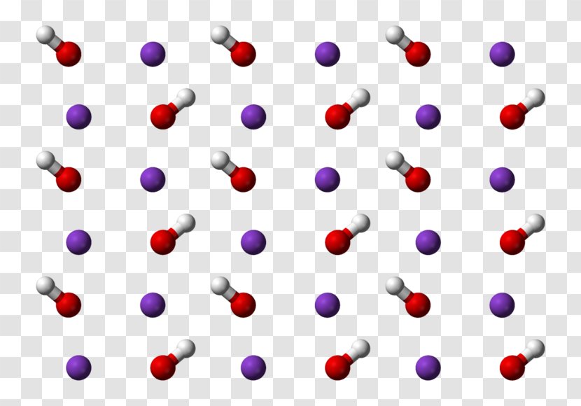Potassium Hydroxide Ball-and-stick Model Sodium - Magenta - Crystal Transparent PNG