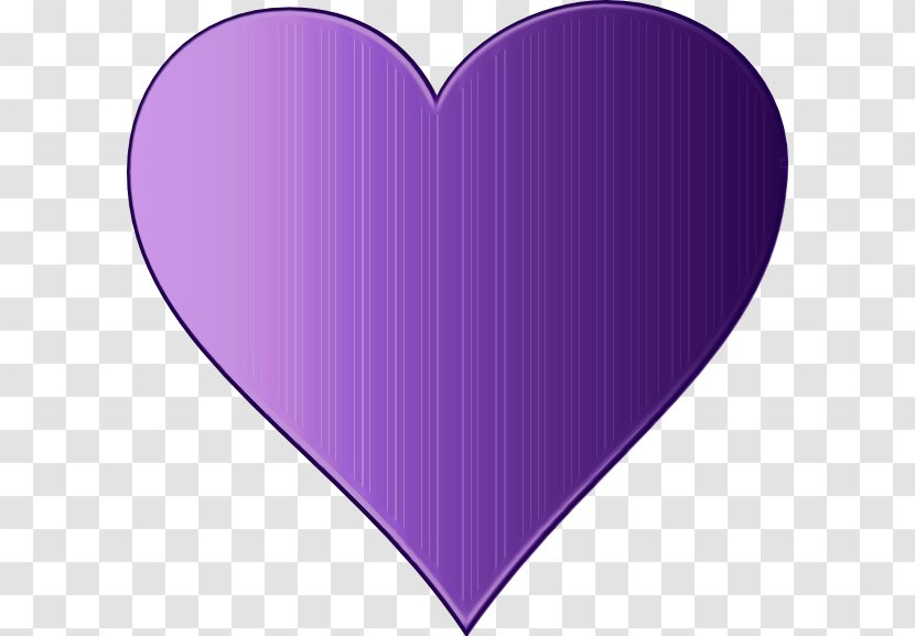 Angle Heart Line Purple Pattern - Watercolor - Love Magenta Transparent PNG