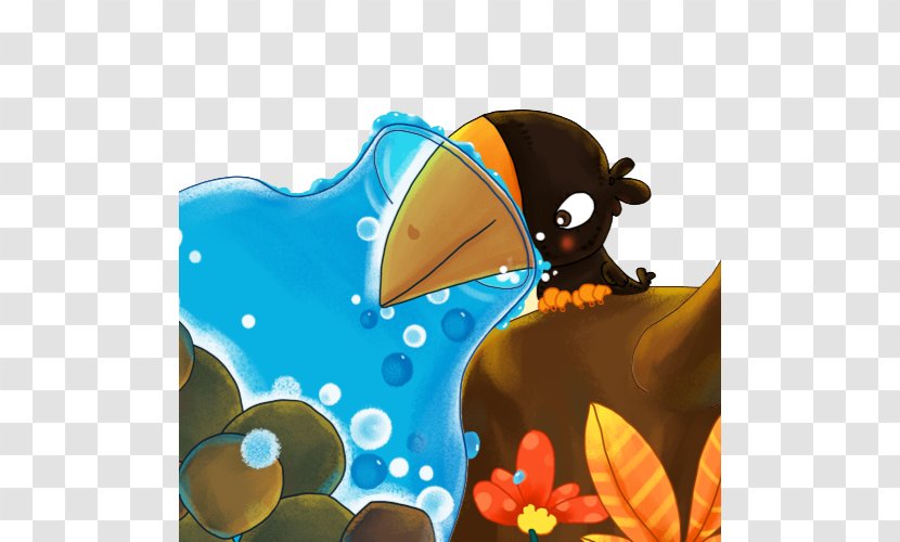 Crows Water Bottle The Crow And Pitcher App Store - Orange - Raven Drinking Fairy Tale Transparent PNG