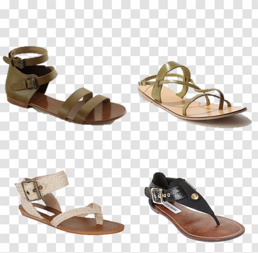 Sandal T-shirt Shoe Flip-flops Footwear - Sandals Transparent PNG