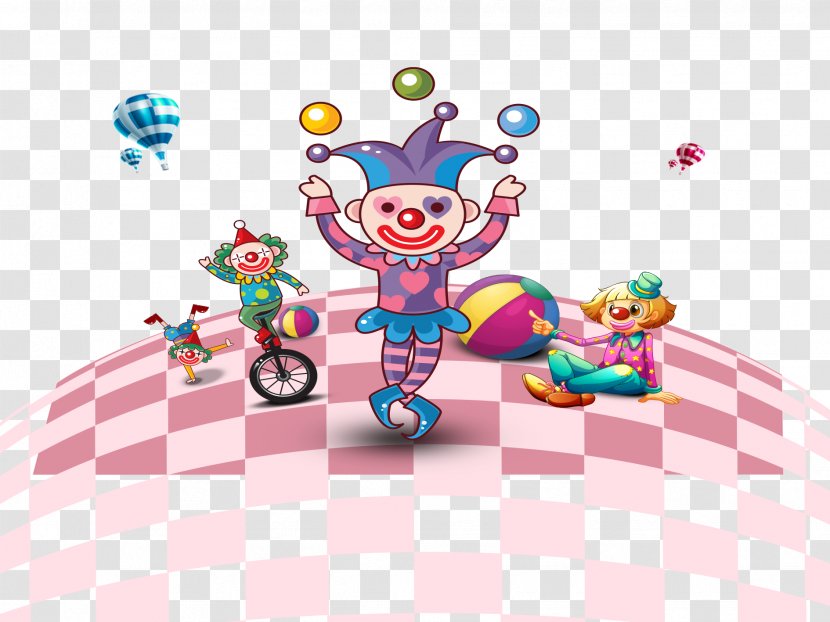 Circus Clown Acrobatics - Unicycle Transparent PNG
