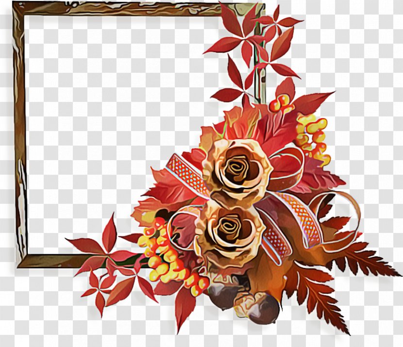 Floral Design - Artificial Flower - Picture Frame Interior Transparent PNG