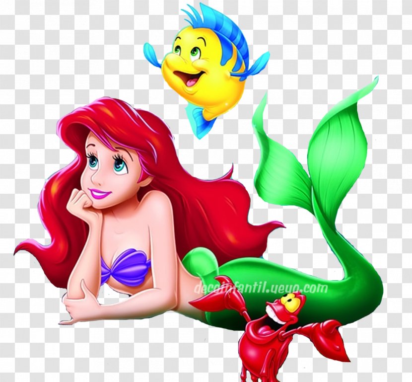 Ariel The Little Mermaid Melody Belle - Cartoon - Sebastian Transparent PNG