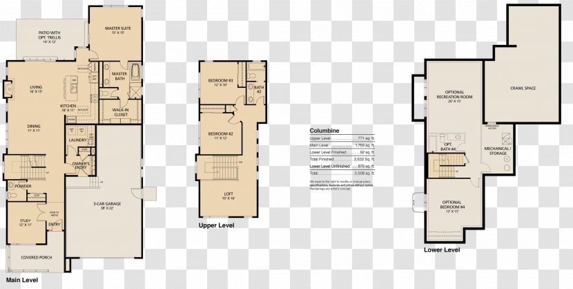 Floor Plan Square - Meter - Design Transparent PNG