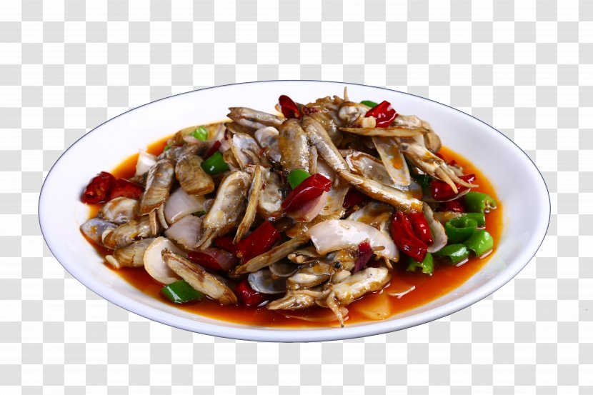 Twice Cooked Pork Thai Cuisine Seafood American Chinese Tteok-bokki - Food - Spicy Stir Razor Clams Transparent PNG