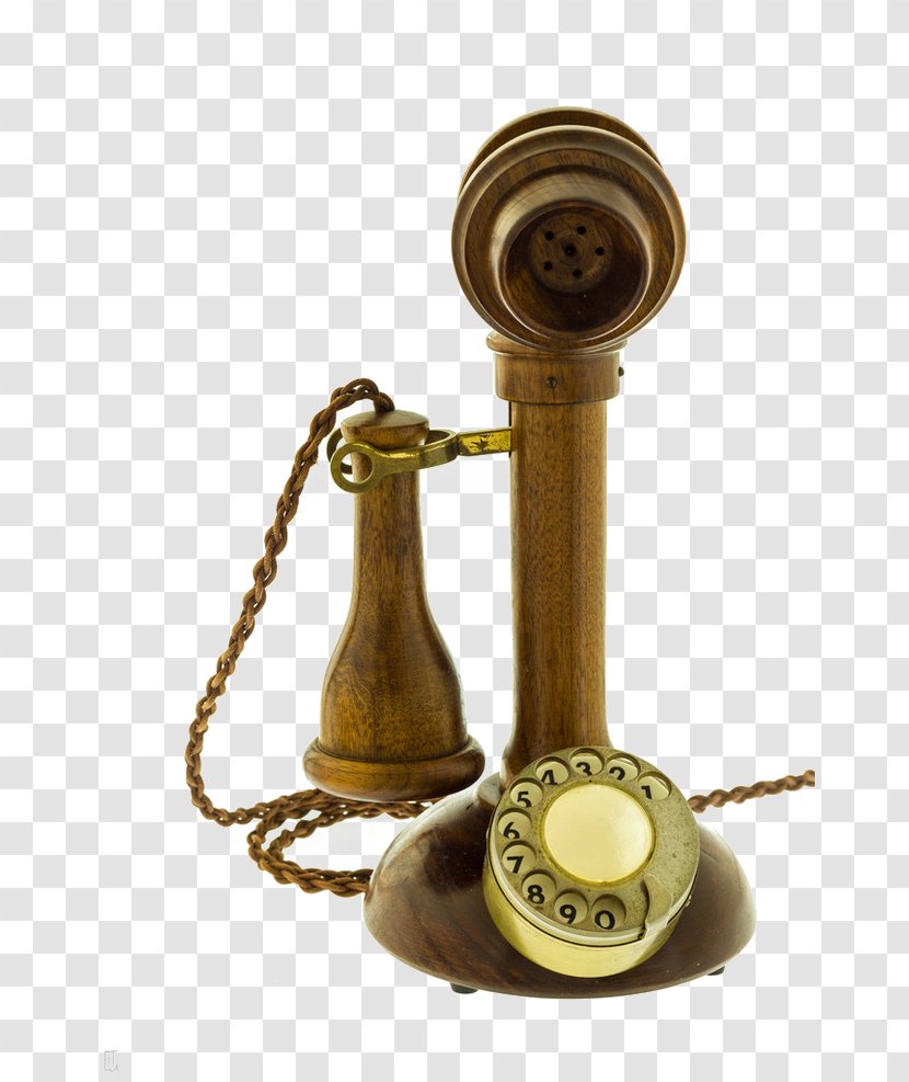 Candlestick Telephone Stock Photography - Wooden Retro Phone Transparent PNG