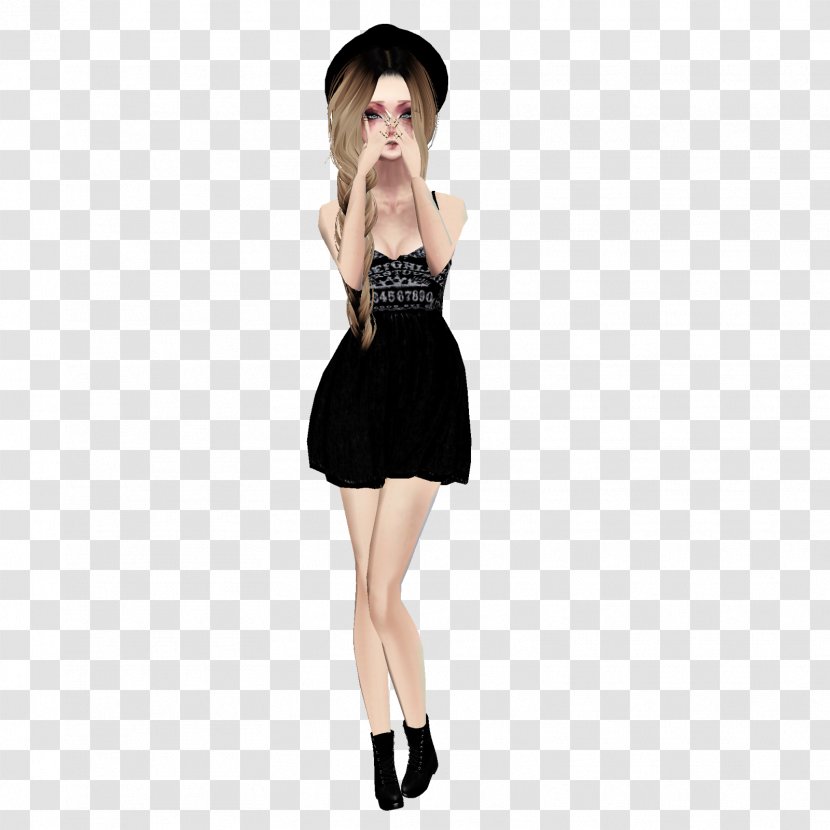 Fashion Blog IMVU Little Black Dress - Cartoon - Frame Transparent PNG
