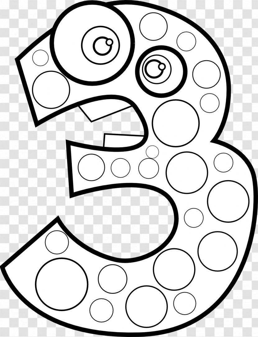 Coloring Book Number Page Child Toddler - Mathematics - Paint By Transparent PNG