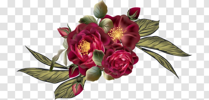 Floral Design Cut Flowers Garden Roses Cabbage Rose - Artificial Flower - March Psd Transparent PNG