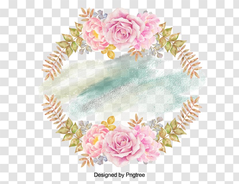 Watercolor Painting Garden Roses Flower Floral Design - Rose Transparent PNG
