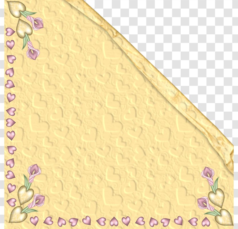 Yellow Textile Purple - Love Triangle Cloth Transparent PNG