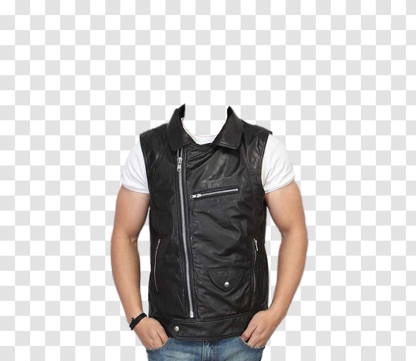 Leather Jacket T-shirt Suit Gilets Transparent PNG