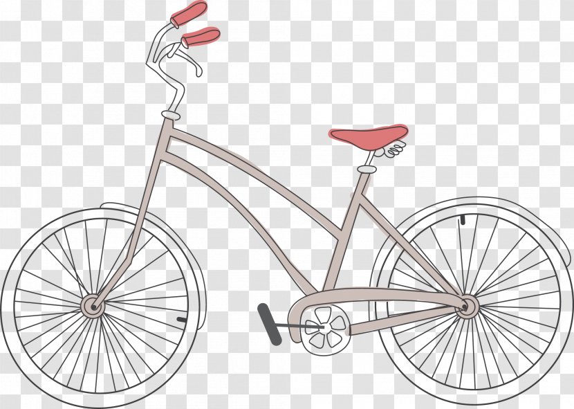 Bicycle Wheel Road Drawing - Bmx Bike - Vector Transparent PNG
