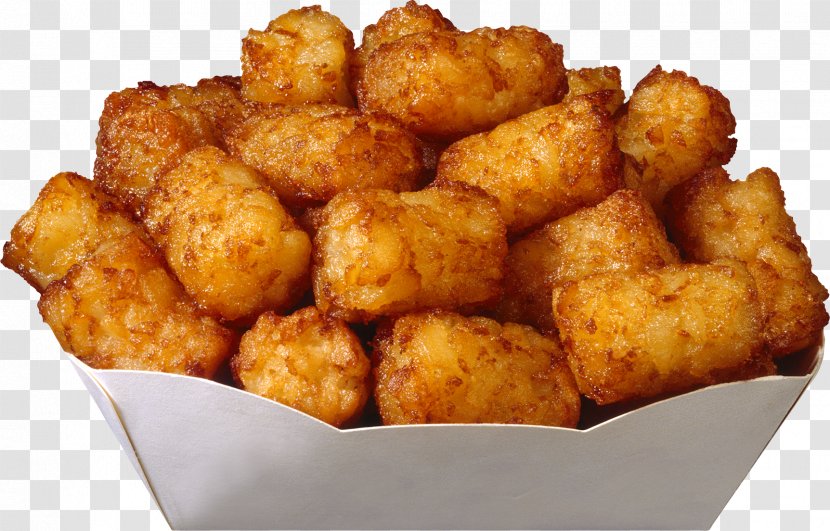 Tater Tots Hot Dog Hash Browns Frying French Fries - Side Dish - Potato Transparent PNG