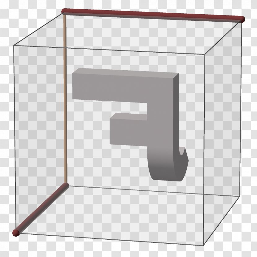 Line Angle Font - Furniture - Blue Cube Transparent PNG