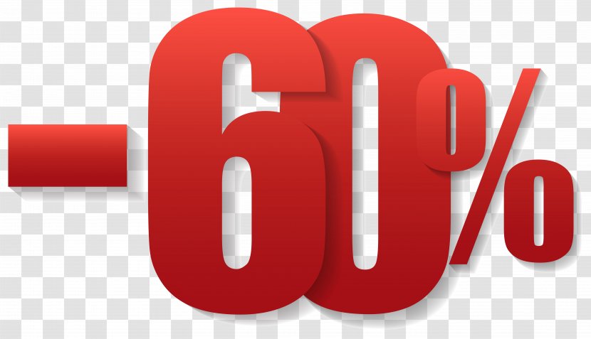 Sales Coupon Linen Price - Text -60% Off Sale Clipart Image Transparent PNG