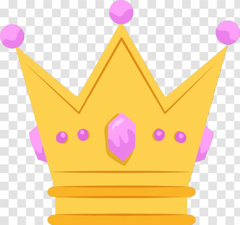 Crown - Pink - Yellow Transparent PNG