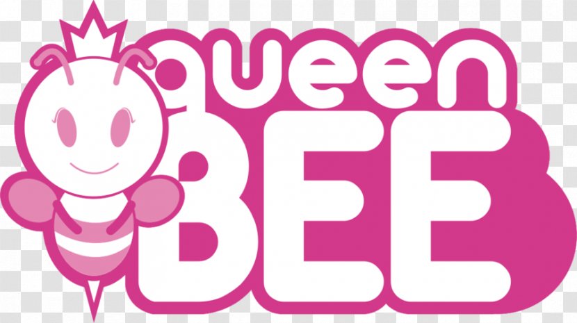 Queen Bee Logo Clip Art - Magenta Transparent PNG