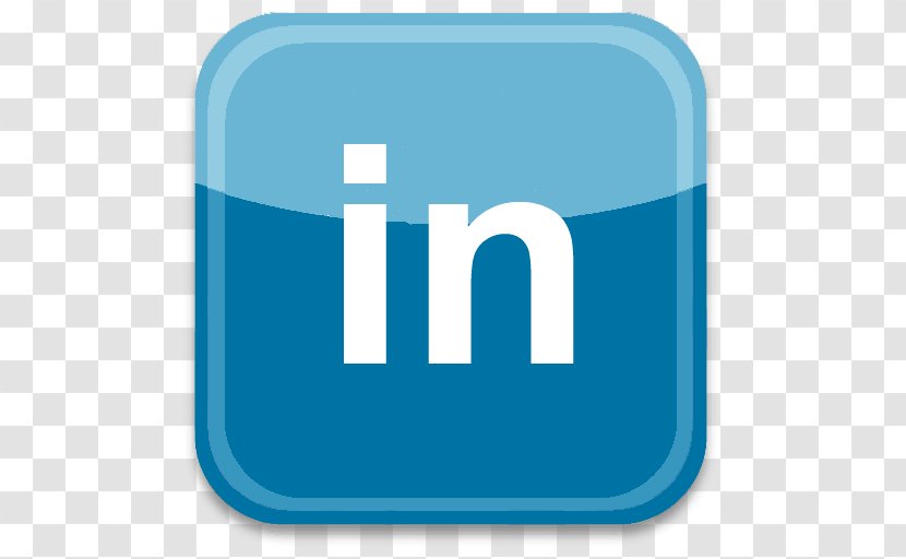LinkedIn Social Media Logo Professional Network Service - Aqua Transparent PNG