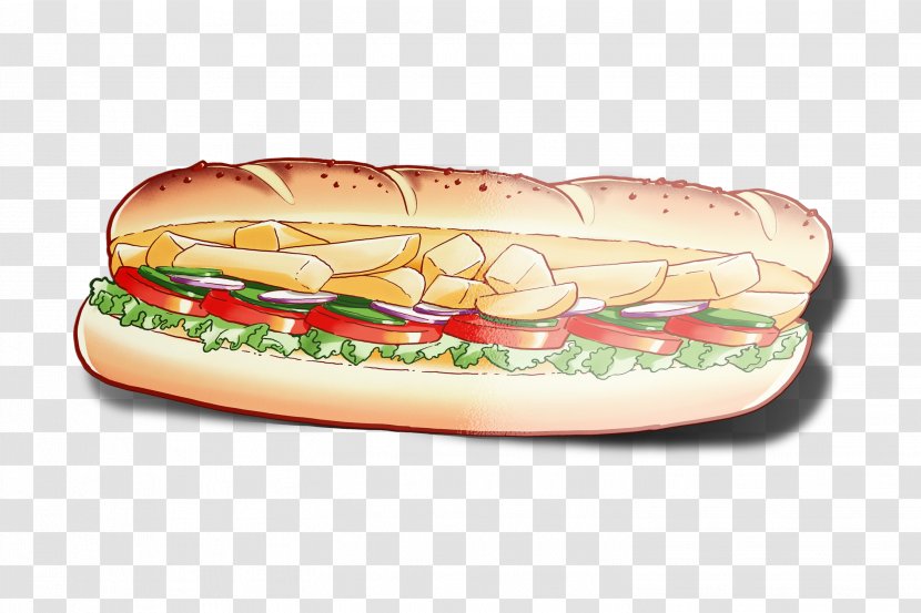 Submarine Sandwich Hot Dog Design Home Ham And Cheese - Flower Transparent PNG