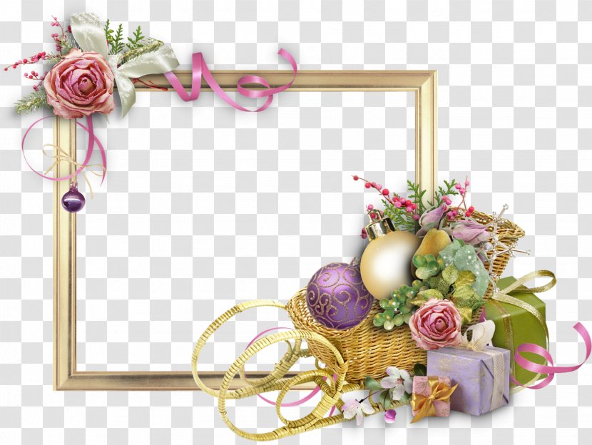 Picture Frames Flower New Year Floral Design - Arranging - Birthday Border Transparent PNG
