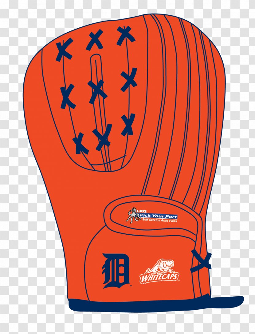 Detroit Tigers Boxing Glove Clip Art - Baseball Protective Gear - Oven Transparent PNG