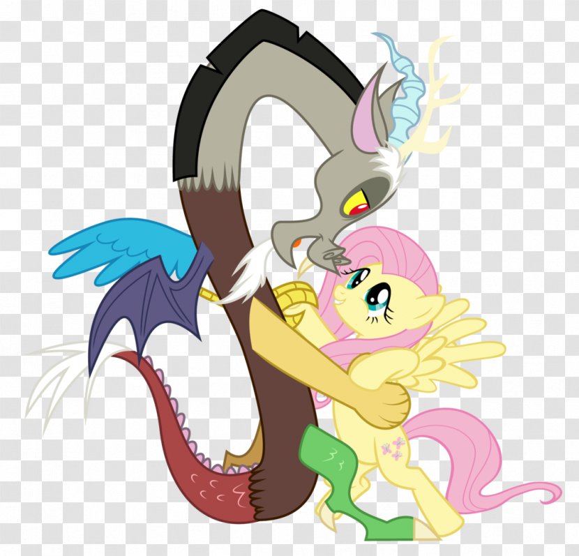 My Little Pony Discord Fluttershy Horse - Dragon Transparent PNG