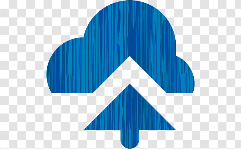 Upload Clip Art Image - Azure - Blue Cloud Transparent PNG