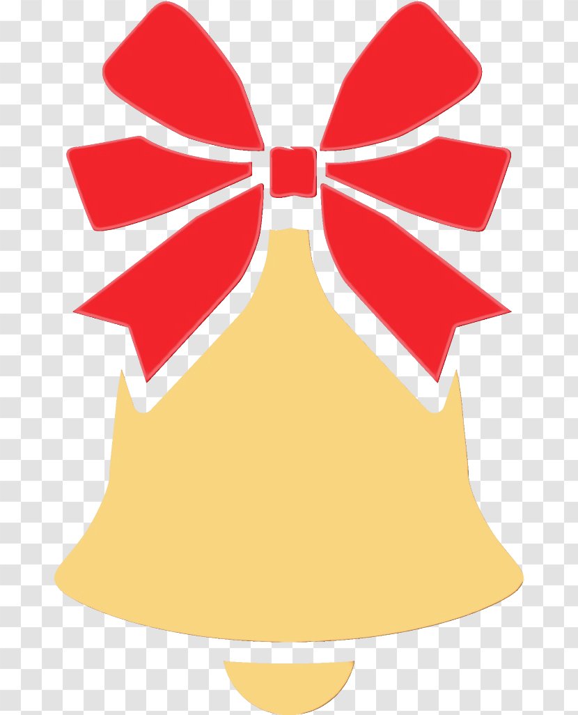 Red Bell Yellow Ribbon Transparent PNG