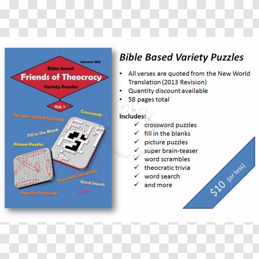 Bible Book Friends Of Theocracy - Brand Religious TextBible Puzzles Transparent PNG