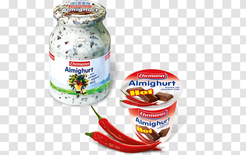 Ehrmann Yoghurt Milk Ingredient Plant Variety - Chili Transparent PNG