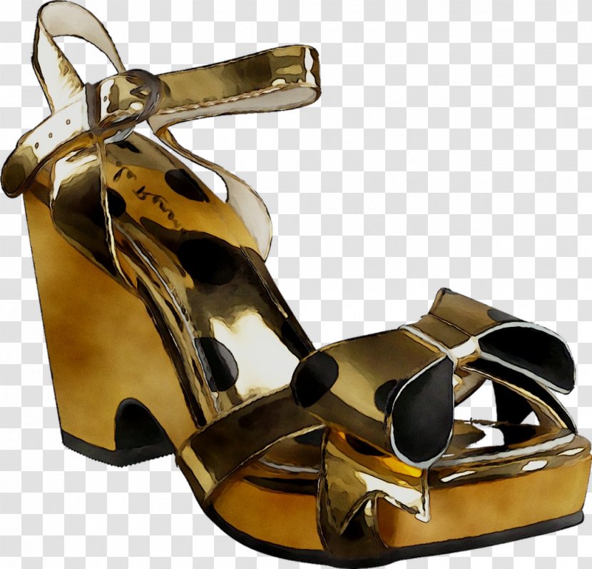 Sandal High-heeled Shoe Product Design - Footwear - Metal Transparent PNG