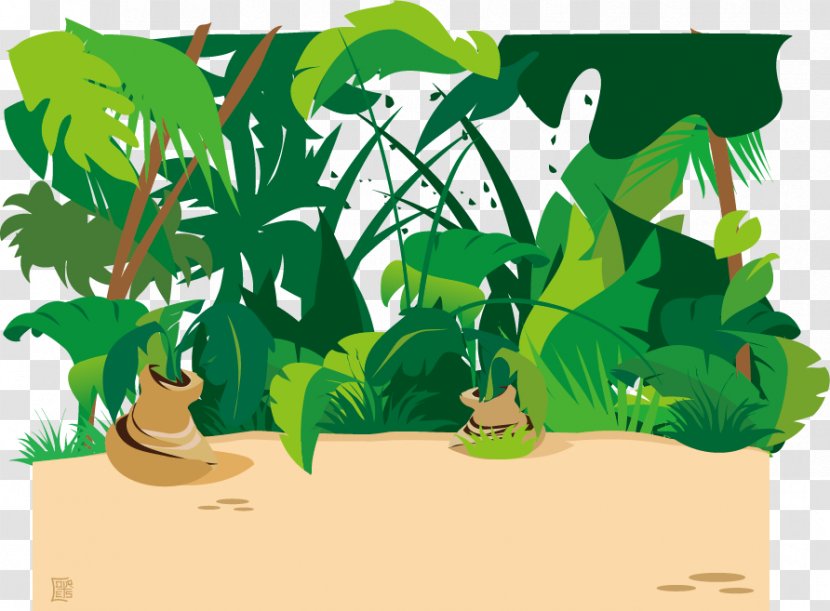 Amazon Rainforest - Tropical - Vector Grass Transparent PNG