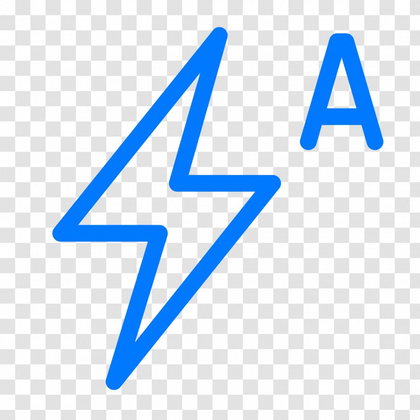 Flash Icon - Symbol - Blue Transparent PNG