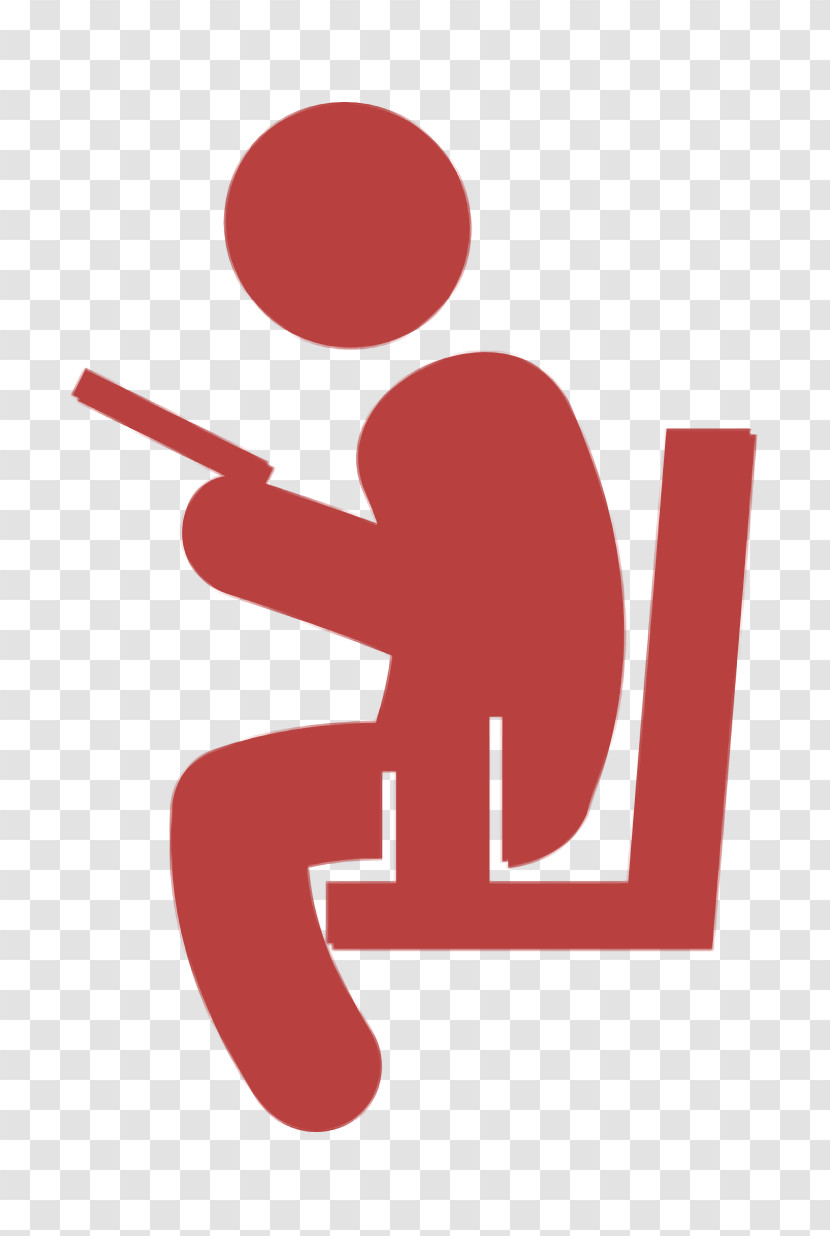 Humans 2 Icon Seat Icon Sitting Man Reading Icon Transparent PNG