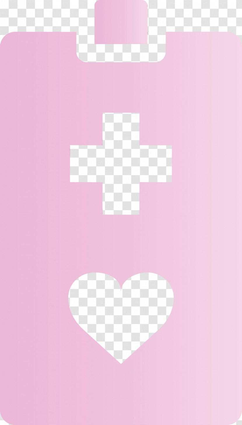 Pink Heart Cross Material Property Symbol Transparent PNG