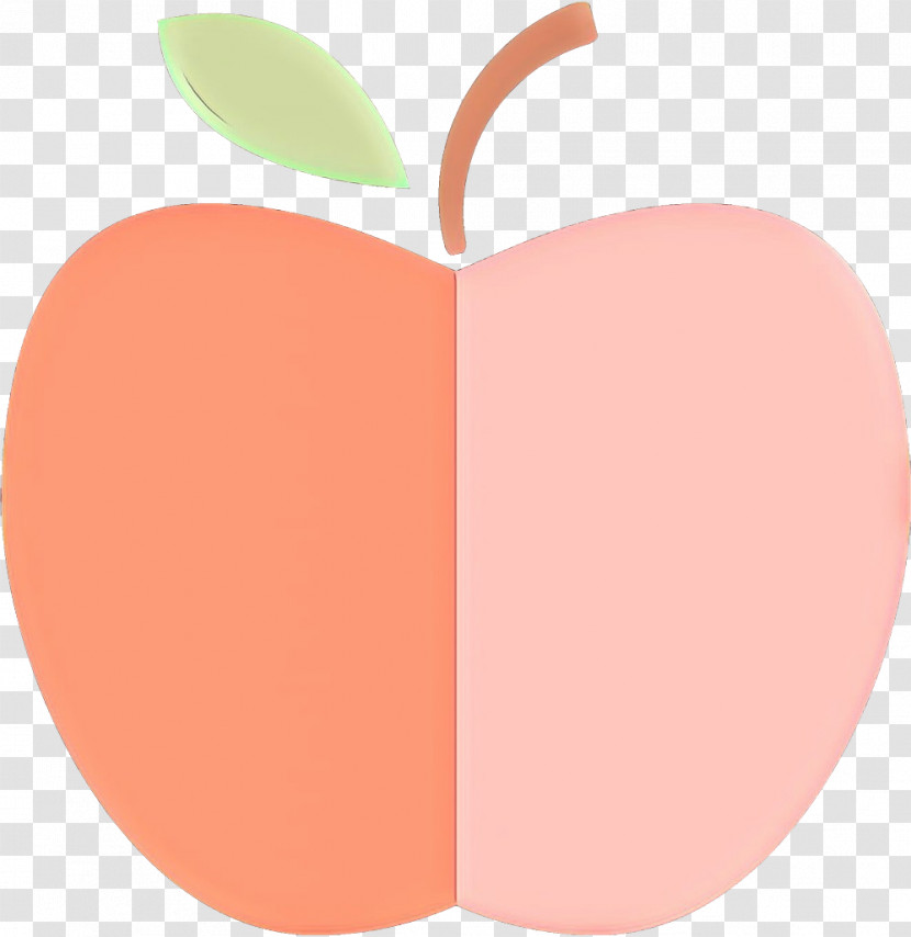 Pink Fruit Apple Peach Leaf Transparent PNG