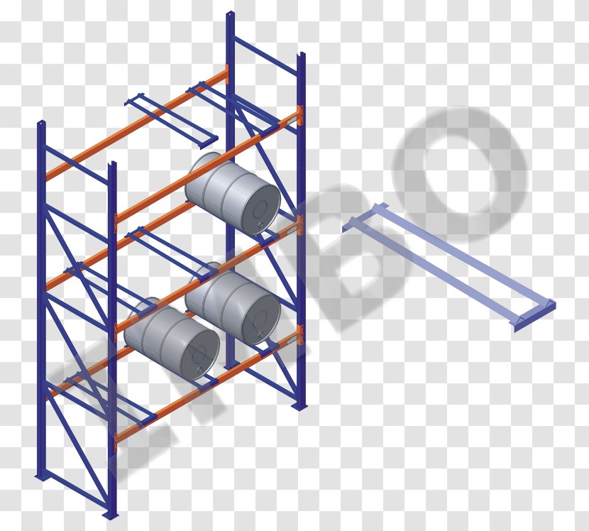 Pallet Racking Stillage Cargo Shelf - Facade Transparent PNG