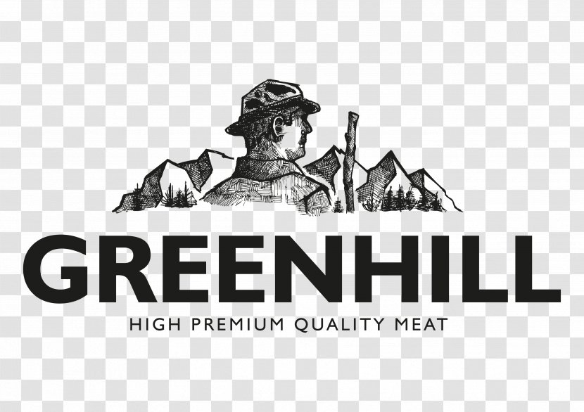 Logo Font Brand White Green - Black And - Quality Meat Transparent PNG