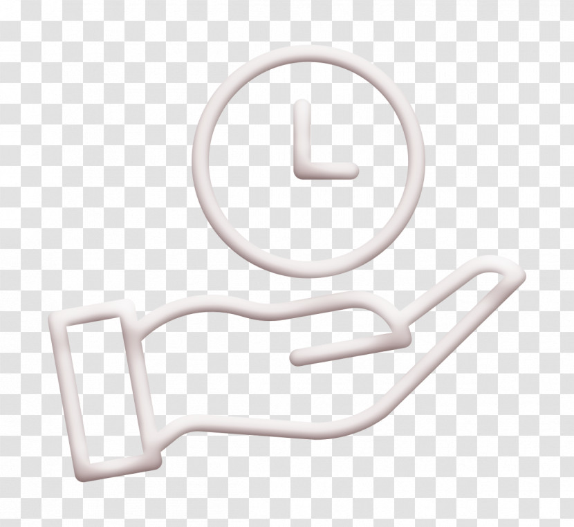 Hand Icon Time Management Icon Save Time Icon Transparent PNG