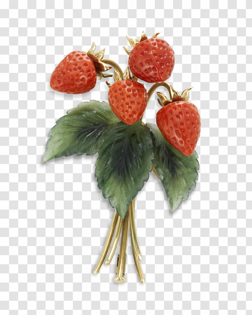 Brooch Strawberry Jewellery Raspberry - Natural Foods - Exquisite Carving. Transparent PNG