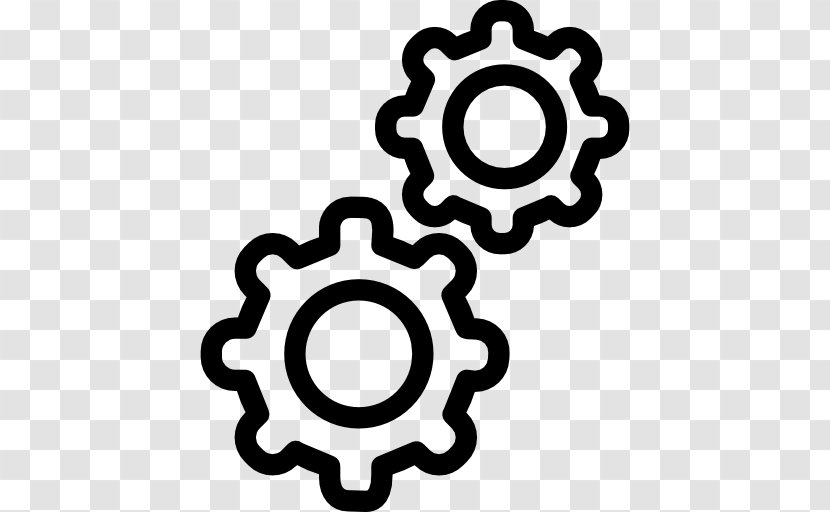 Gear - Black And White - Customer Experience Transparent PNG
