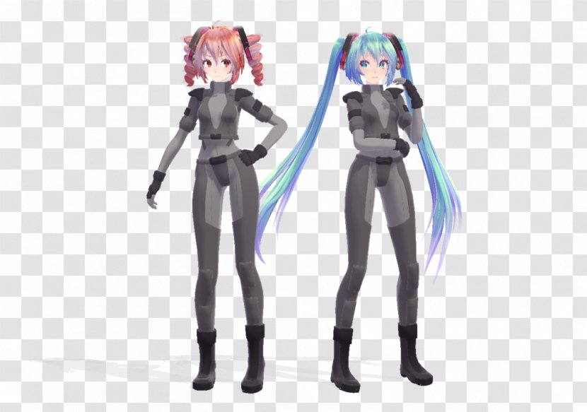 Hatsune Miku MikuMikuDance Megpoid Police Character - Cartoon Transparent PNG