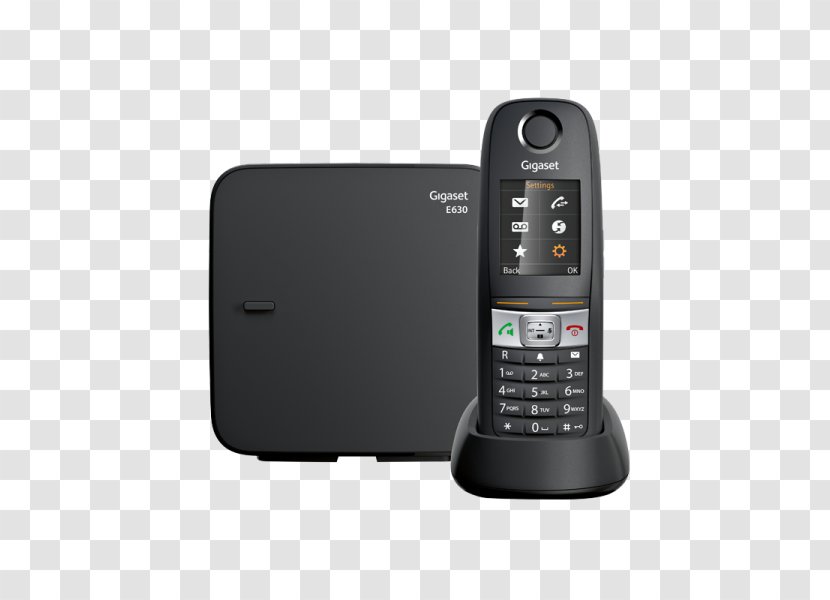 Cordless Telephone Gigaset Communications Digital Enhanced Telecommunications E630A DECT Single - E630 Transparent PNG