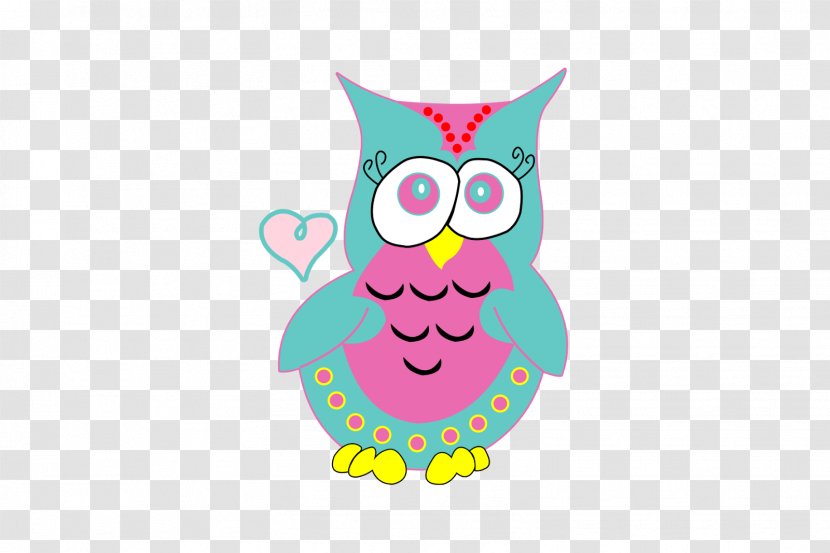 Logo Art - Owl - Pink Transparent PNG