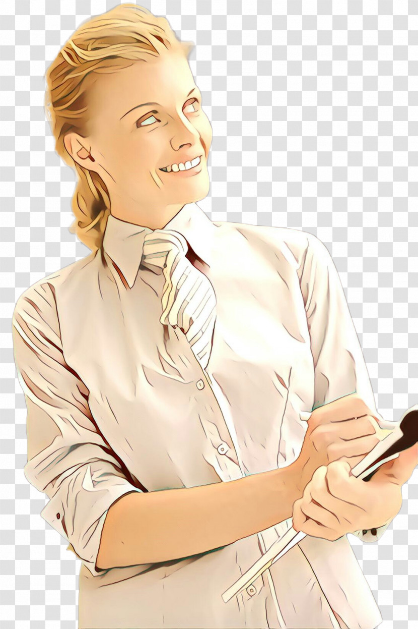Finger Neck White-collar Worker Writing Gesture Transparent PNG